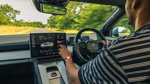 Curtis selecting modes on the menu