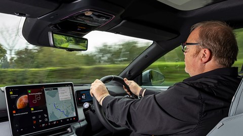 Keith Adams driving the Polestar 4