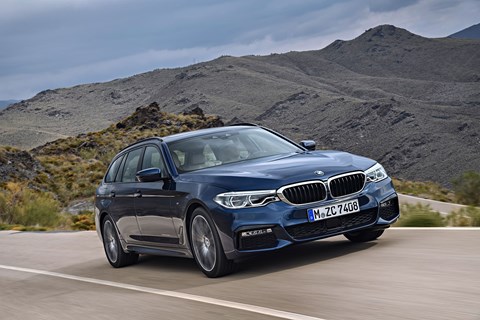 New BMW 5-series Touring on the road