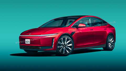 Tesla's upcoming new Model 2 electric car, illustrated for CAR by LARSONdesign