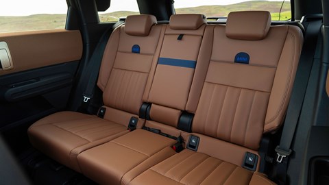 MINI Countryman (2024) review: rear seats, tan faux leather upholstery