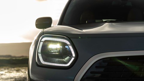 MINI Countryman (2024) review: LED headlight, silver and gold paint