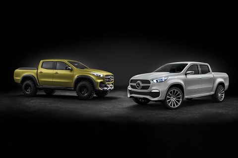 The Mercedes-Benz X-class concept car twins