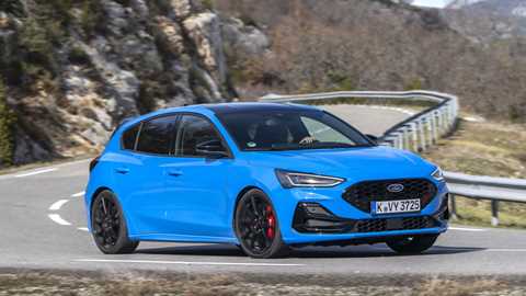 2024 Ford Focus ST Edition, rear left three-quarters, cornering