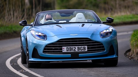 Aston Martin DB12 Volante front cornering