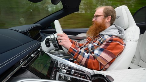 Aston Martin DB12 Volante ATJ driving