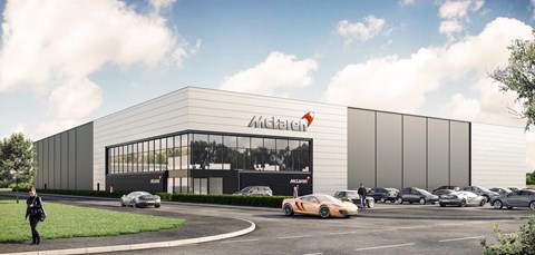An artist's impression of the new McLaren Composites Technology Centre