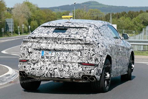 Lamborghini Urus road rear cornering