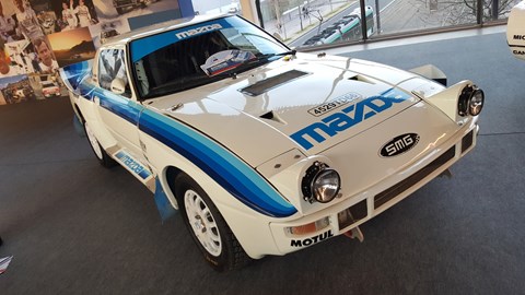 Upstairs at the show was an homage to Group B rallying featuring all the usual suspects (Audi Quattro/Peugeot 205 T16/Ford RS200) plus this slightly bonkers looking Mazda RX-7