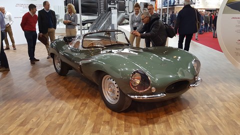 Garnering much (justified) attention was this Jaguar XKSS, road-going version of the D-Type racer