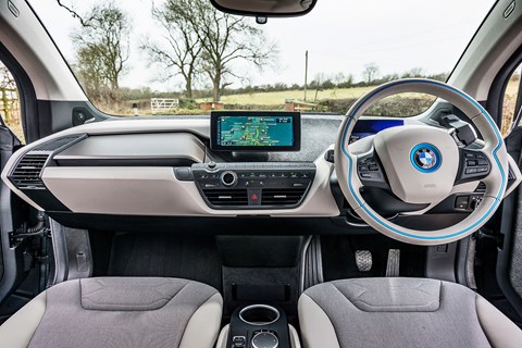 The interior of our BMW i3 Range Extender