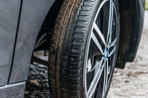 Optional 20-inch allow wheels for our BMW i3