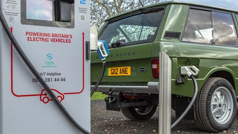 Rapid charging available on Inverted Range Rover Classic