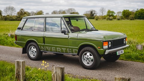 Inverted Range Rover Classic three-door converted to run on electricity