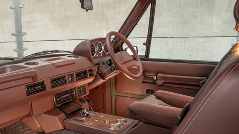 Inverted Range Rover Classic interior: lovingly re-crafted