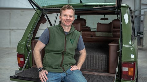 Inverted founder Harry Millington: a fan of old Range Rovers