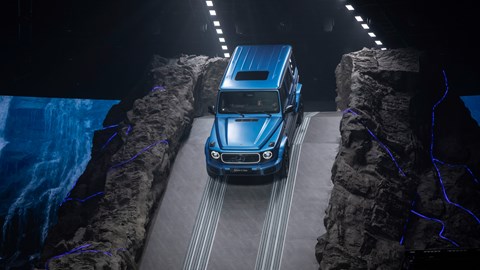 Mercedes G-wagen downhill reveal in Beijing