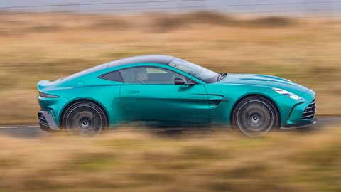 Aston Martin Vantage (2025) side driving