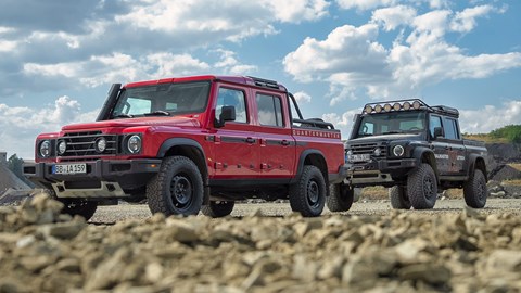 Ineos Quartermaster LeTech with standard car