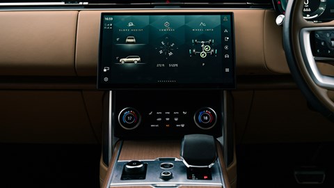 Range Rover interior aircon shot