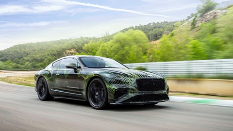 Bentley Continental GT Hybrid prototype front three-quarter