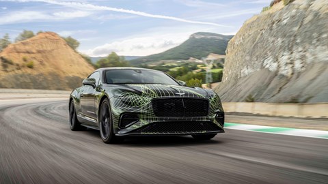 Bentley Continental GT Hybrid prototype front three-quarter