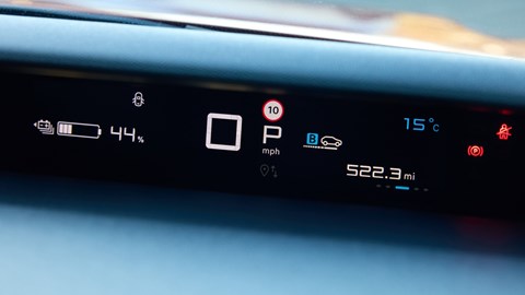 Citroen e-C3 instruments