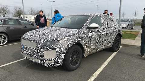 The Jaguar E-Pace: caught on a French autoroute