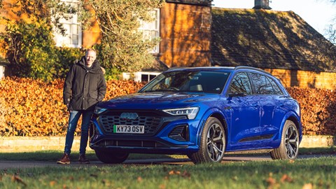 Author Phil McNamara and his Audi SQ8 e-Tron