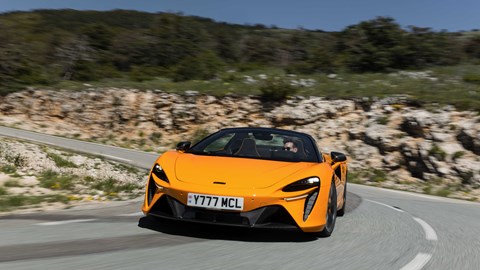 McLaren Artura Spider front three-quarter