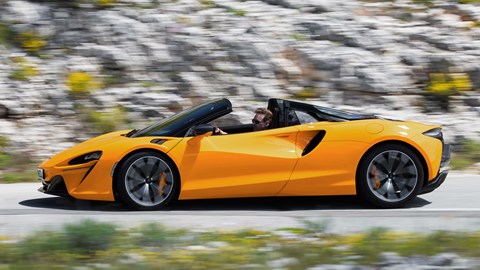 McLaren Artura Spider side-on