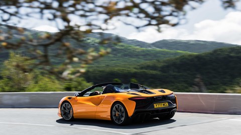 McLaren Artura Spider rear three-quarter