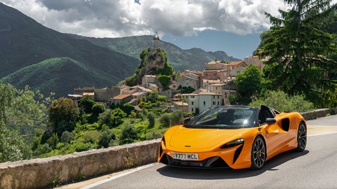 McLaren Artura Spider front three-quarter