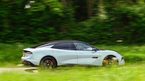 Lotus Emeya profile driving