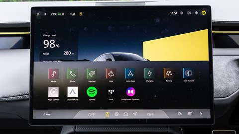 Lotus Emeya infotainment