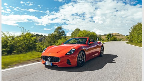 Maserati GranCabrio Folgore front action