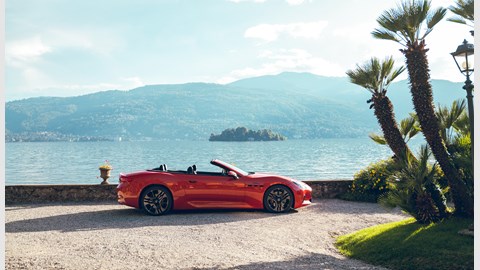 Maserati GranCabrio Folgore static beach