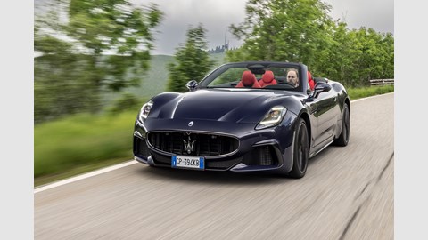Maserati GranCabrio Trofeo front tracking