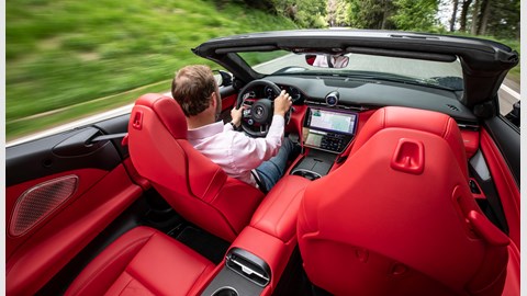 Maserati GranCabrio Trofeo in-car driving