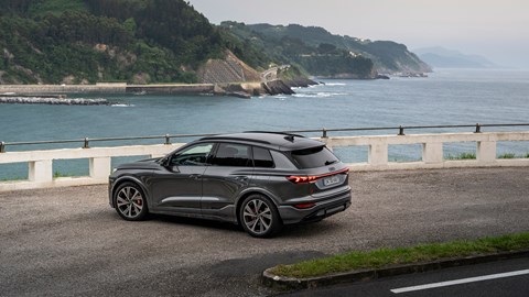 Audi Q6 e-Tron rear three quarters