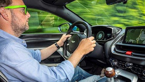 Aston Martin Valour in-car driving