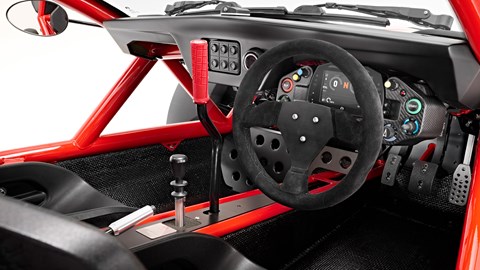 Ariel Nomad 2 - interior, steering wheel and dashboard