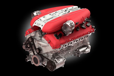 Ferrari V12 from the 812 SuperFast