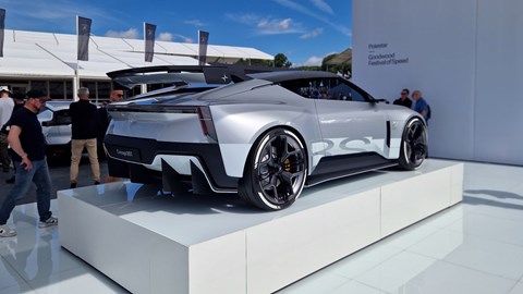 Polestar Concept BST, rear, on display at Goodwood Festival of Speed 2024