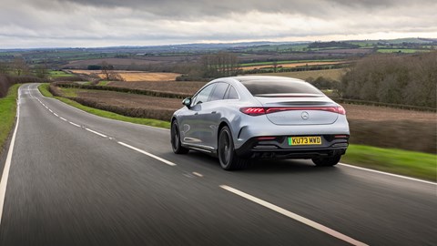 Mercedes EQE -  rear shot