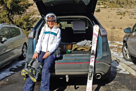 Four people and a week's worth of ski kit, no roofbox required
