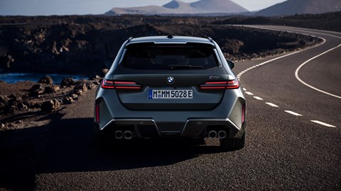 BMW M5 Touring - rear on the road