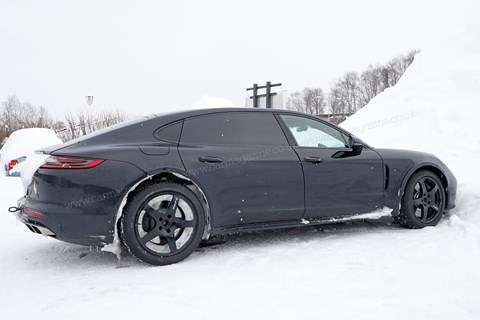 Porsche Panamera-based Bentley Flying Spur mule 