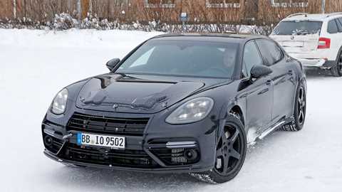 The new Bentley Flying Spur caught on test