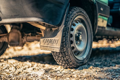 Rugged off-road tyres make the Panda 4x4 unstoppable